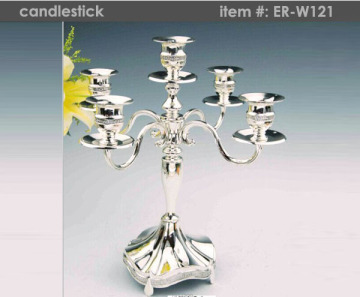 china factory new design polyresin candle holder 5 sticks/decorative table lamp