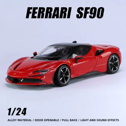 Bburago 1/24 SF90 Stradale Die-Cast Toy Car Model