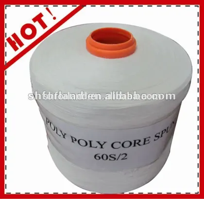 good bleach white spun polyester yarn 40s