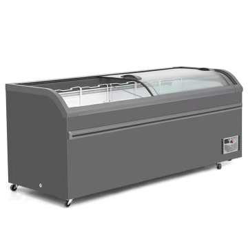 High Quality Compressor Sliding Door Refrigeration Island for Outdoor Use with US Plug