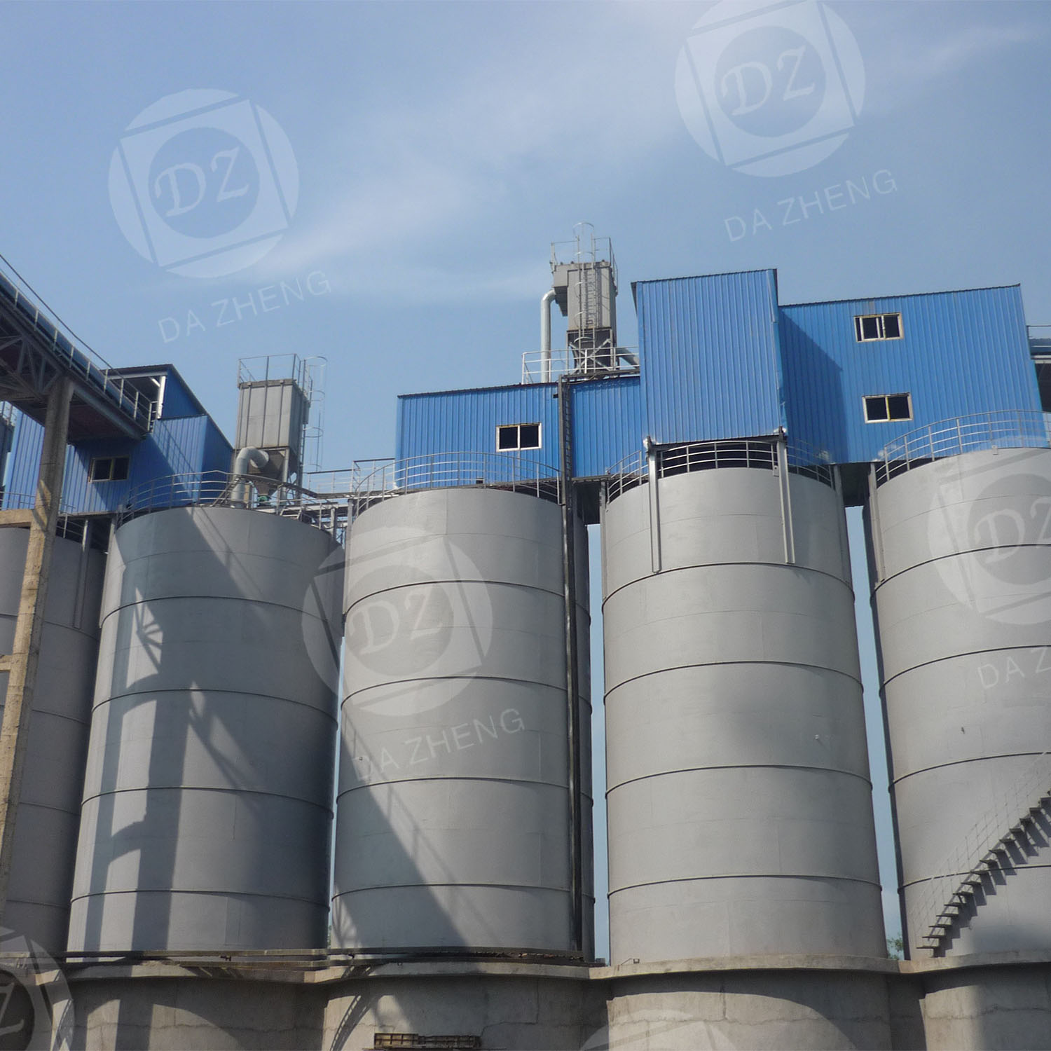 Incineration plant fly ash silo