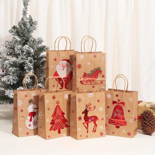 Decoration Paper Lovely Gift Bags with Twist Handles
