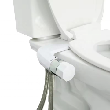 Cold and Hot Water Temperature Control Bathroom Toilet Bidet Attachment with Self-Cleaning Seat
