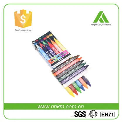 Green wax crayon