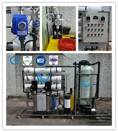 Brackish Water Process Reverse Osmosis(RO) DOW Membrane Filter Machine 2500L/Hr