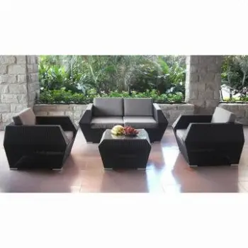 Outdoor rattan furniture/sofa set, suitable for indoor and outdoor use