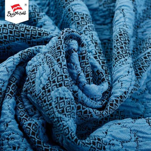 Fashionable Custom Luxury Polyester Rayon Jacquard Fabric