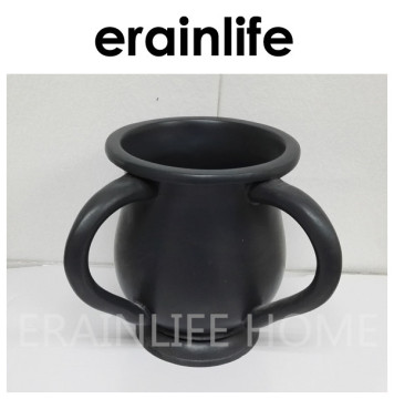 Resin Grey color Religious Hand Judaica Washing Cups With Two Handle