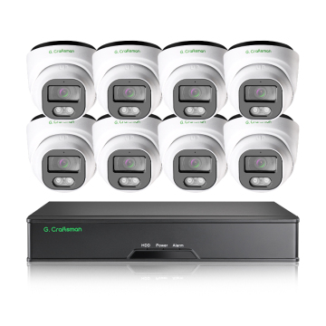 GAC-HFW-M8SG-K8 4K POE NVR Kit - 8MP Smart Home CCTV Security Camera System
