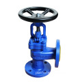 DKV Cast Iron WCB Flanged DIN Angle Globe Valve PN40 Cast Steel Bellow Sealed