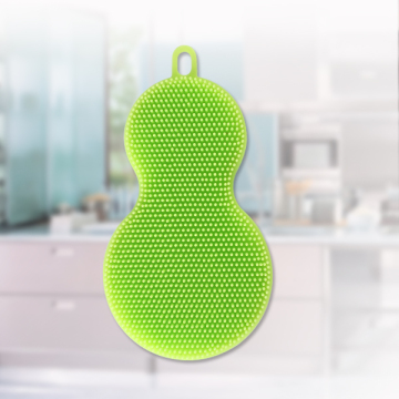 Mini silicone kitchen scrubber