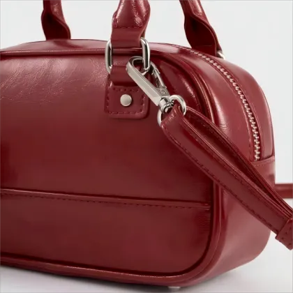 Red Quilted Pillow Bag