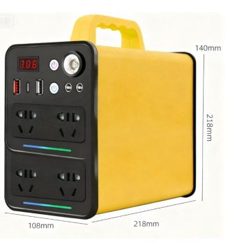 QC3.0 টাইপ-সি জরুরী আলো সহ 350W বাল্ক পোর্টেবল পাওয়ার স্টেশন