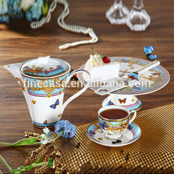 5 Pieces Luxury Fine Bone China Tea Set of Song of Joy