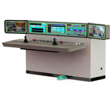 Console principal multitela para controle elétrico Hoister