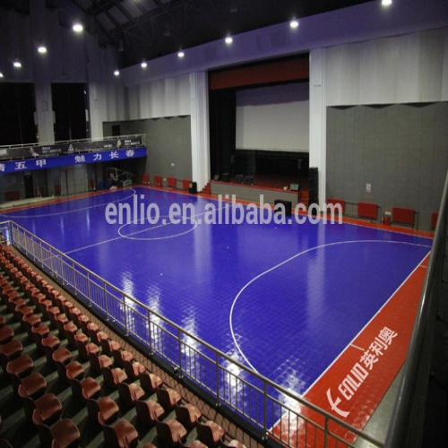PVC Futsal Profesional Futsal Interlocking Futsal Tiles untuk Lantai Sukan Tujuan Dalaman
