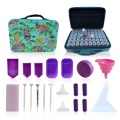 60 Bottles Diamond Painting Purple Accessories Storage Box