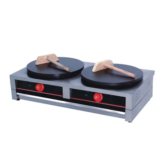 Factory Price Commercial Industrial Stainless Steel 2-Plate Electric /Gas Crepe Maker
