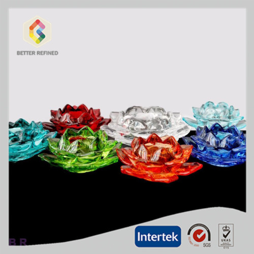 Decorative Colored Lotus Candle Holder