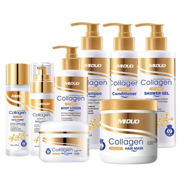 Miduo Factory OEM Collagen Skincare and Hair Care Kit Set