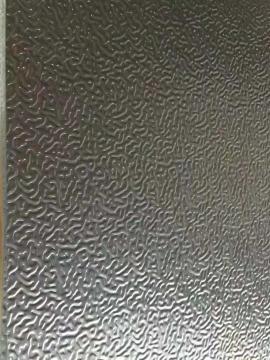 Orange peel pattern aluminium roll
