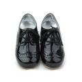 Scarpe Oxford per bambini in vera pelle nera