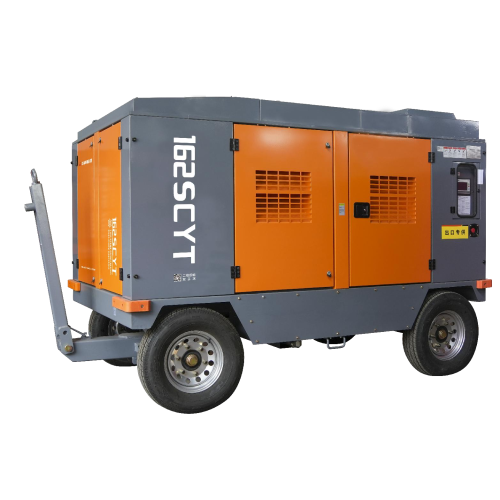 Efficient Two-Stage Rotary Screw Compressor for construction