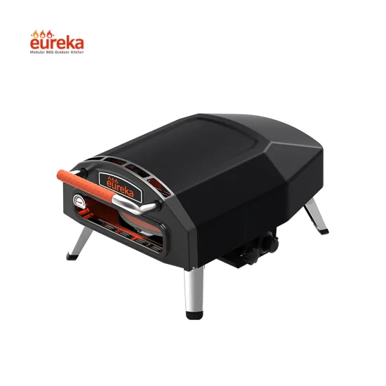 Mobile Pizza Maker Indoor Portable Gas Propane Italian Outdoor Garden Pizza Oven with Rotating Stone