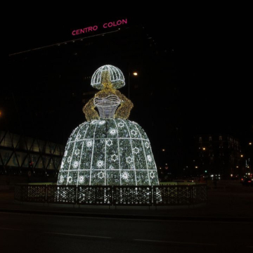 Waterproof 3D LED Fountain Light Arch for Christmas Decorations