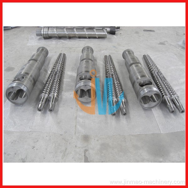 extruder screw barrel/conical twin screw barrel design for wpc