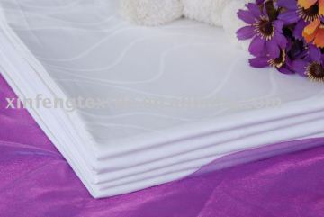 T-300 Jacquard White Bed Sheet For Hotel