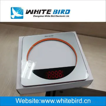 LED display glass bathroom scale