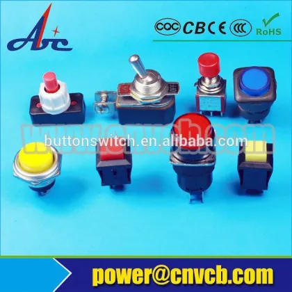 RED double break fast plastic push button switch electric pushbutton switch Momentary push button switch
