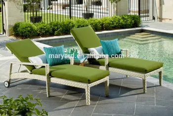 Rattan woven Beach chair with sheels