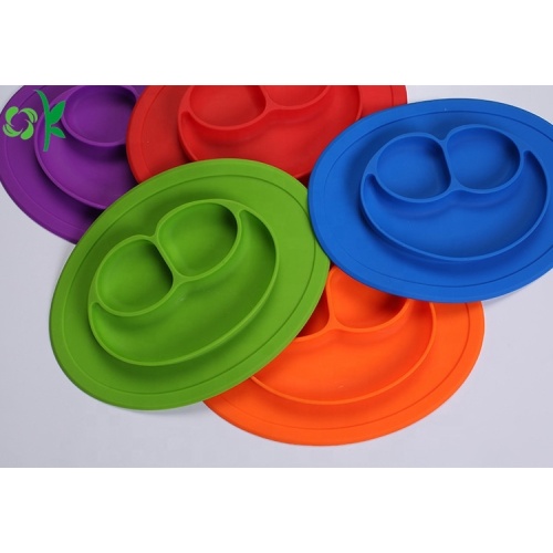 Grosir 100% Silicone Suction Plate dengan Smile