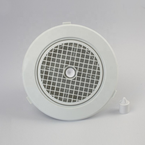 Round ABS Plastic Diffuser with butterfly damper