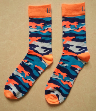 2014 Fashion Camouflage Color Cotton Army Socks
