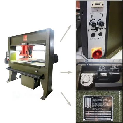 Reconditioned Atom Travelling Head Shoe Die Cutting Machine