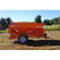 Fecal spreader turning manure into compost Factory