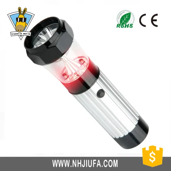 JF Plastic Camping lantern,emergency 2 red led +9 staw hat led light ABS flashlight,multifunctional flashlight with magnet