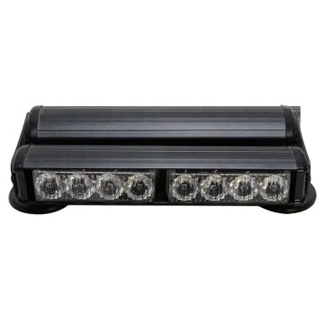 2-Section LED Warning Light Bar with 16W Traffic Advisor Double-Sided Strobe Lights