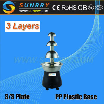 High quality electric stainless steel chocolate tempering fountain machine sale