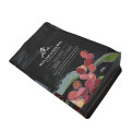 Custom resealable matt black bottom gusset coffee pouch