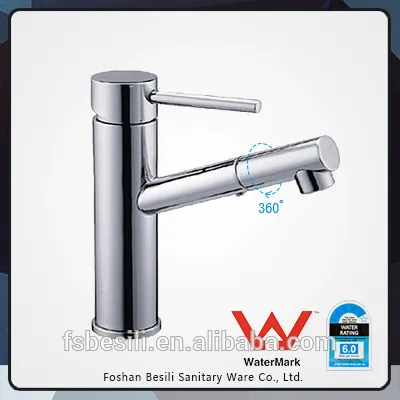 New design brass wash watermark plating chrome basin faucet HD6021