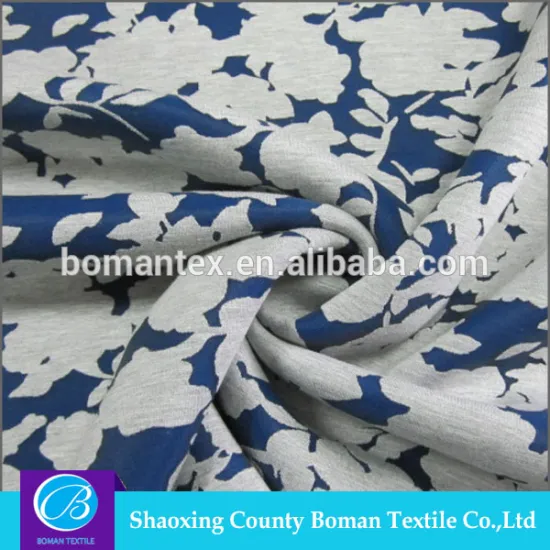 2016 new product 42%T50%R8%SP burn out techno scuba knit fabric