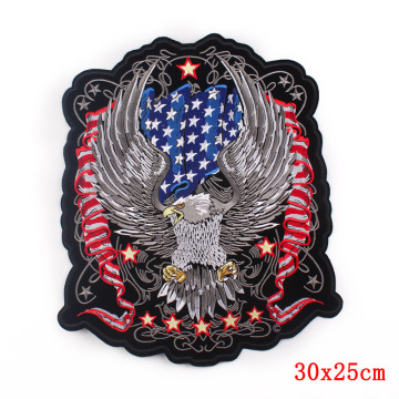 Patch Bersulam Motosikal Punk Rock Bike Besar