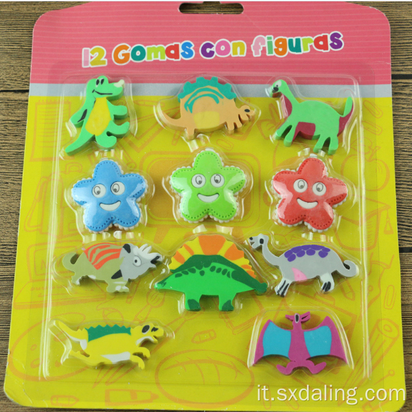 Cartoon Eraser Dinosaur Shape Eraser