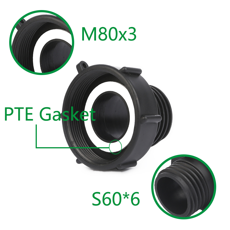  2 inch PP Pipe fittings DN75 x S60*6