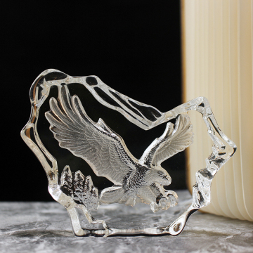 Crystal Eagle Iceberg Paperweight - Classical Glass Collection για διακόσμηση γραφείου