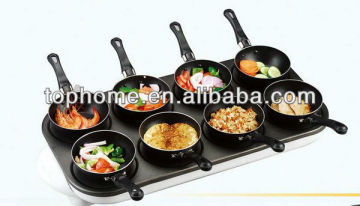Mini Pancake Maker with 8pcs fry pan